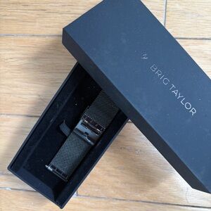 Brig Taylor Black Mesh Apple Watch Band